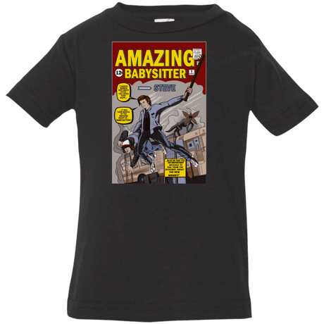 T-Shirts Black / 6 Months The Amazing Babysitter Infant Premium T-Shirt
