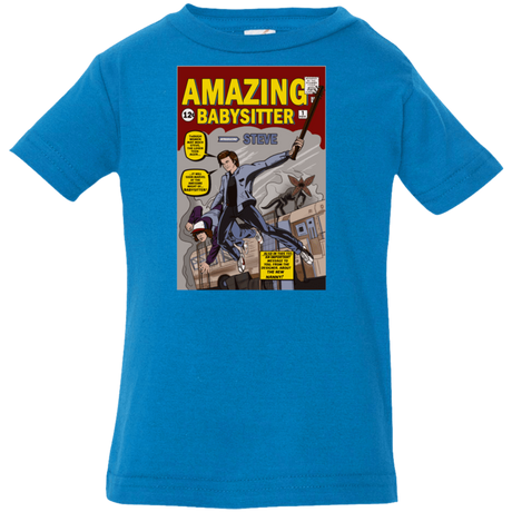 T-Shirts Cobalt / 6 Months The Amazing Babysitter Infant Premium T-Shirt
