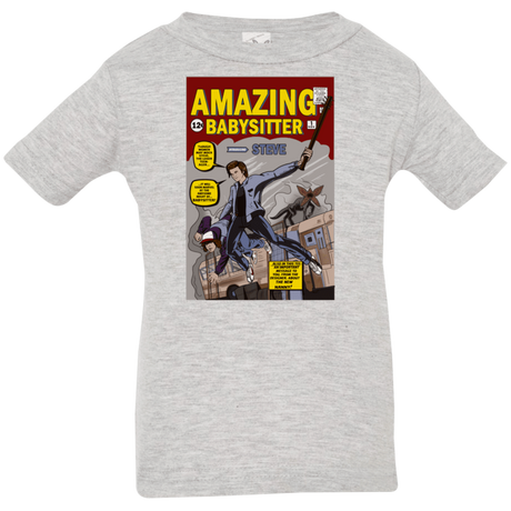 T-Shirts Heather Grey / 6 Months The Amazing Babysitter Infant Premium T-Shirt