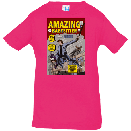 T-Shirts Hot Pink / 6 Months The Amazing Babysitter Infant Premium T-Shirt