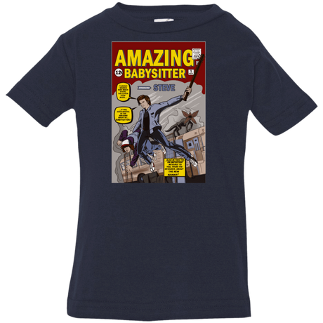 T-Shirts Navy / 6 Months The Amazing Babysitter Infant Premium T-Shirt