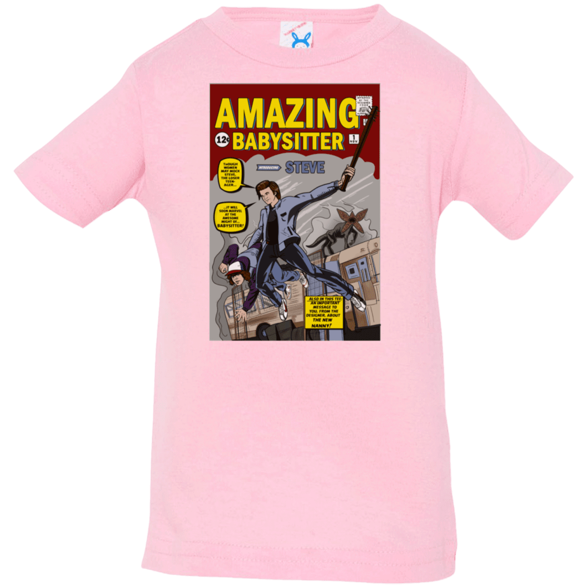 T-Shirts Pink / 6 Months The Amazing Babysitter Infant Premium T-Shirt