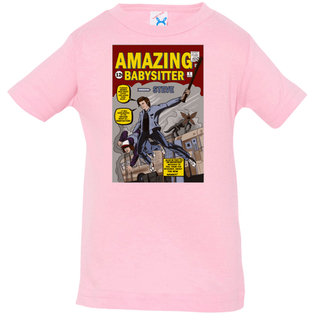 T-Shirts Pink / 6 Months The Amazing Babysitter Infant Premium T-Shirt
