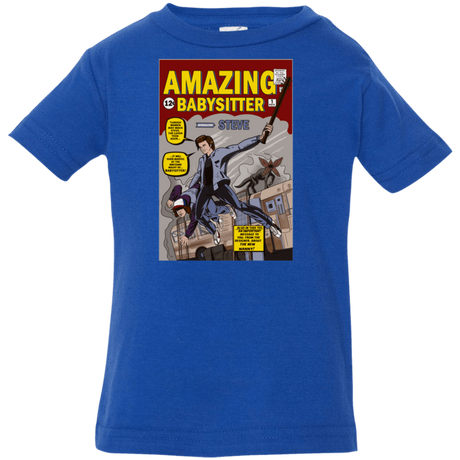 T-Shirts Royal / 6 Months The Amazing Babysitter Infant Premium T-Shirt