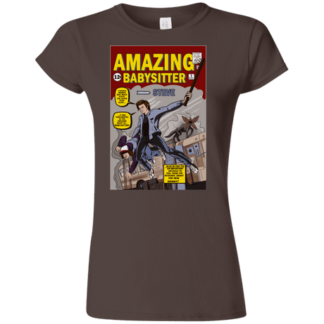 T-Shirts Dark Chocolate / S The Amazing Babysitter Junior Slimmer-Fit T-Shirt