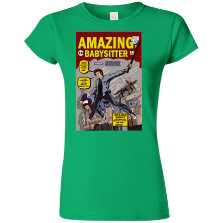 T-Shirts Irish Green / S The Amazing Babysitter Junior Slimmer-Fit T-Shirt