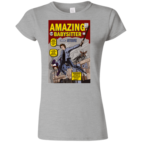 T-Shirts Sport Grey / S The Amazing Babysitter Junior Slimmer-Fit T-Shirt