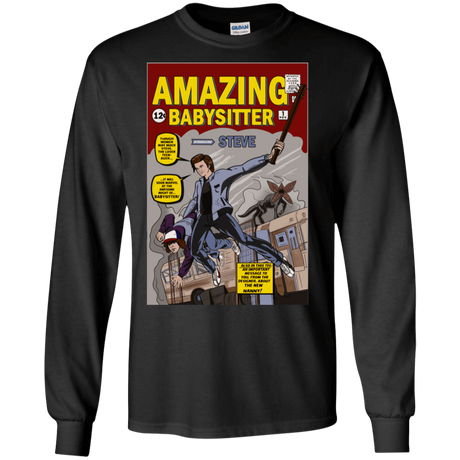 T-Shirts Black / S The Amazing Babysitter Men's Long Sleeve T-Shirt