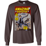 T-Shirts Dark Chocolate / S The Amazing Babysitter Men's Long Sleeve T-Shirt