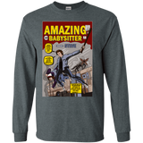 T-Shirts Dark Heather / S The Amazing Babysitter Men's Long Sleeve T-Shirt