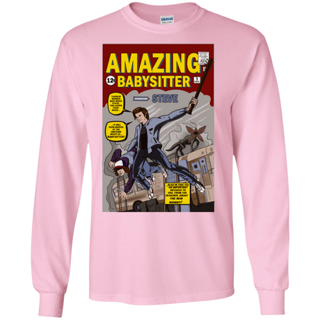 T-Shirts Light Pink / S The Amazing Babysitter Men's Long Sleeve T-Shirt