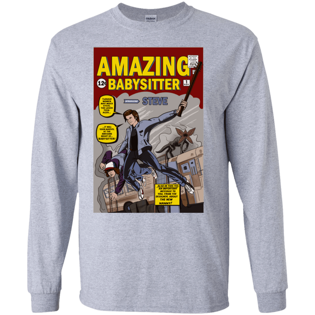 T-Shirts Sport Grey / S The Amazing Babysitter Men's Long Sleeve T-Shirt