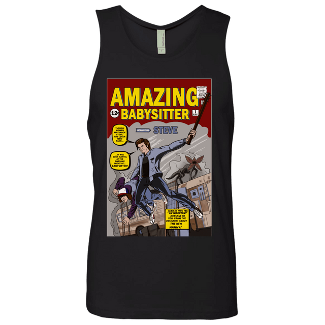 T-Shirts Black / S The Amazing Babysitter Men's Premium Tank Top