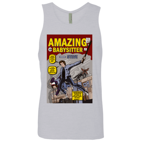 T-Shirts Heather Grey / S The Amazing Babysitter Men's Premium Tank Top