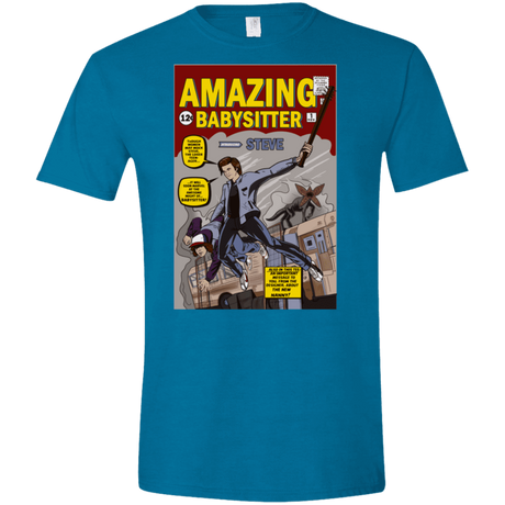T-Shirts Antique Sapphire / S The Amazing Babysitter Men's Semi-Fitted Softstyle