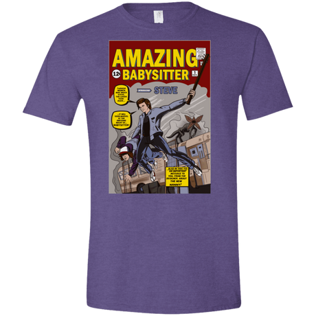 T-Shirts Heather Purple / S The Amazing Babysitter Men's Semi-Fitted Softstyle