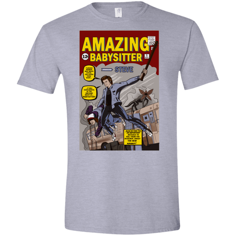 T-Shirts Sport Grey / X-Small The Amazing Babysitter Men's Semi-Fitted Softstyle