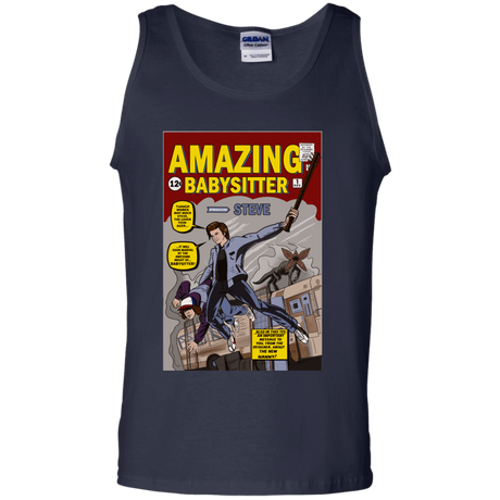 T-Shirts Navy / S The Amazing Babysitter Men's Tank Top