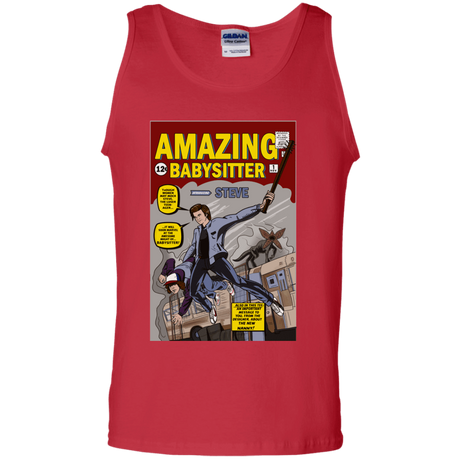 T-Shirts Red / S The Amazing Babysitter Men's Tank Top