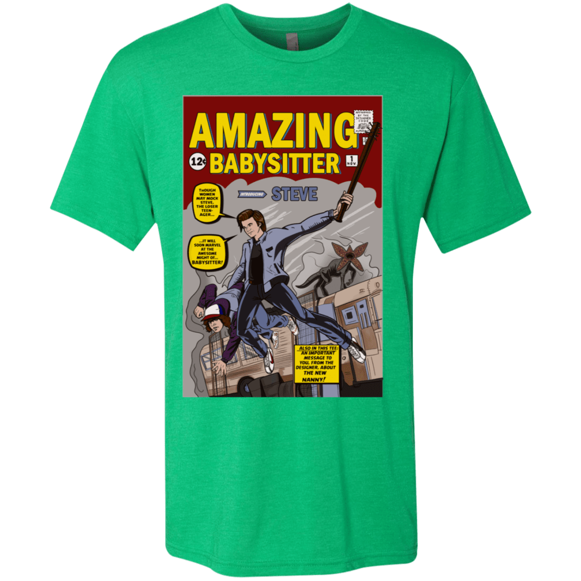 T-Shirts Envy / S The Amazing Babysitter Men's Triblend T-Shirt