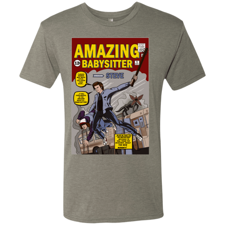 T-Shirts Venetian Grey / S The Amazing Babysitter Men's Triblend T-Shirt