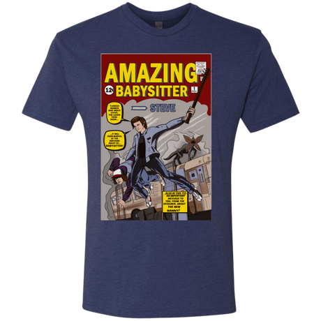 T-Shirts Vintage Navy / S The Amazing Babysitter Men's Triblend T-Shirt