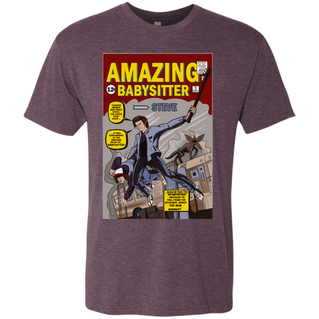 T-Shirts Vintage Purple / S The Amazing Babysitter Men's Triblend T-Shirt