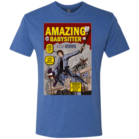 T-Shirts Vintage Royal / S The Amazing Babysitter Men's Triblend T-Shirt