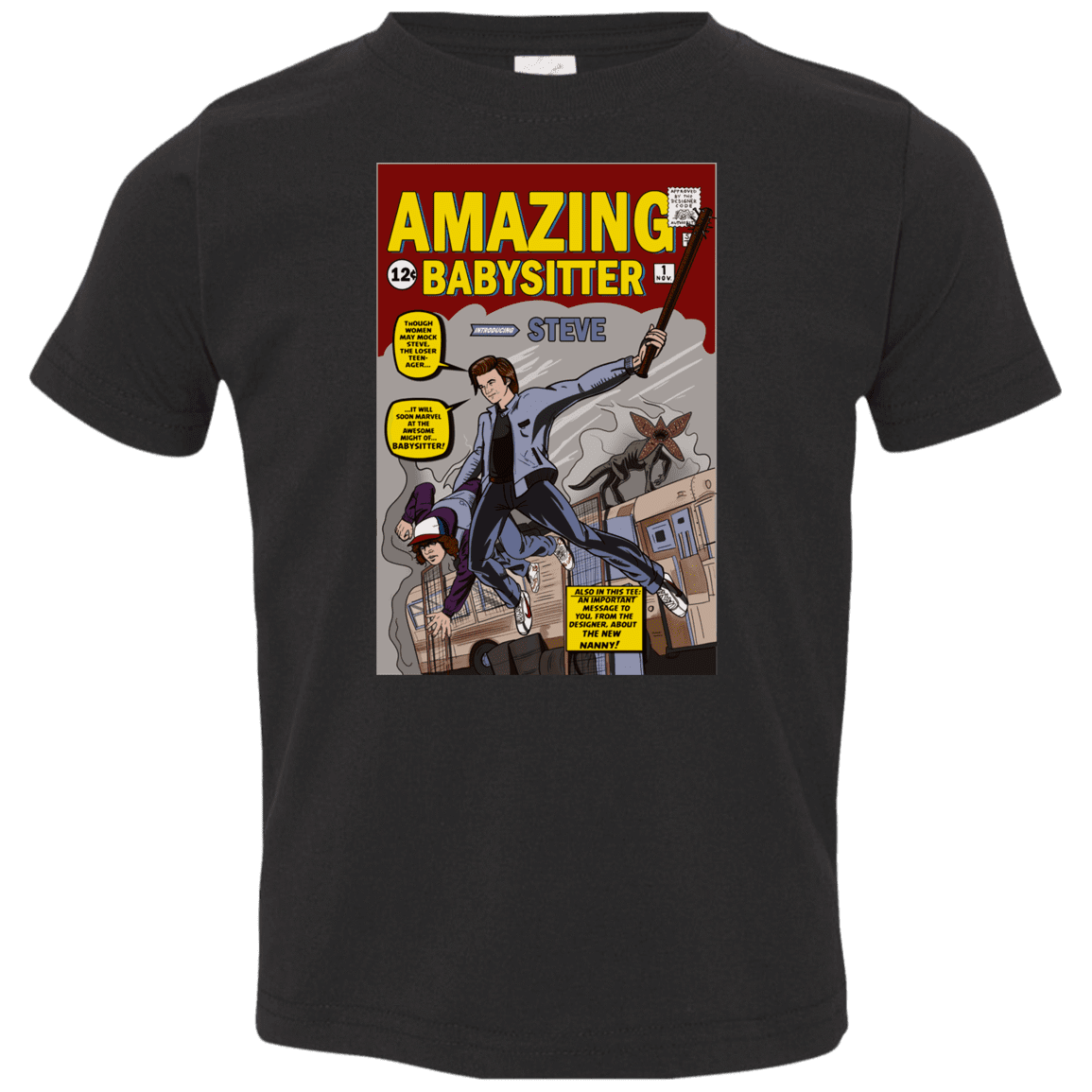 T-Shirts Black / 2T The Amazing Babysitter Toddler Premium T-Shirt