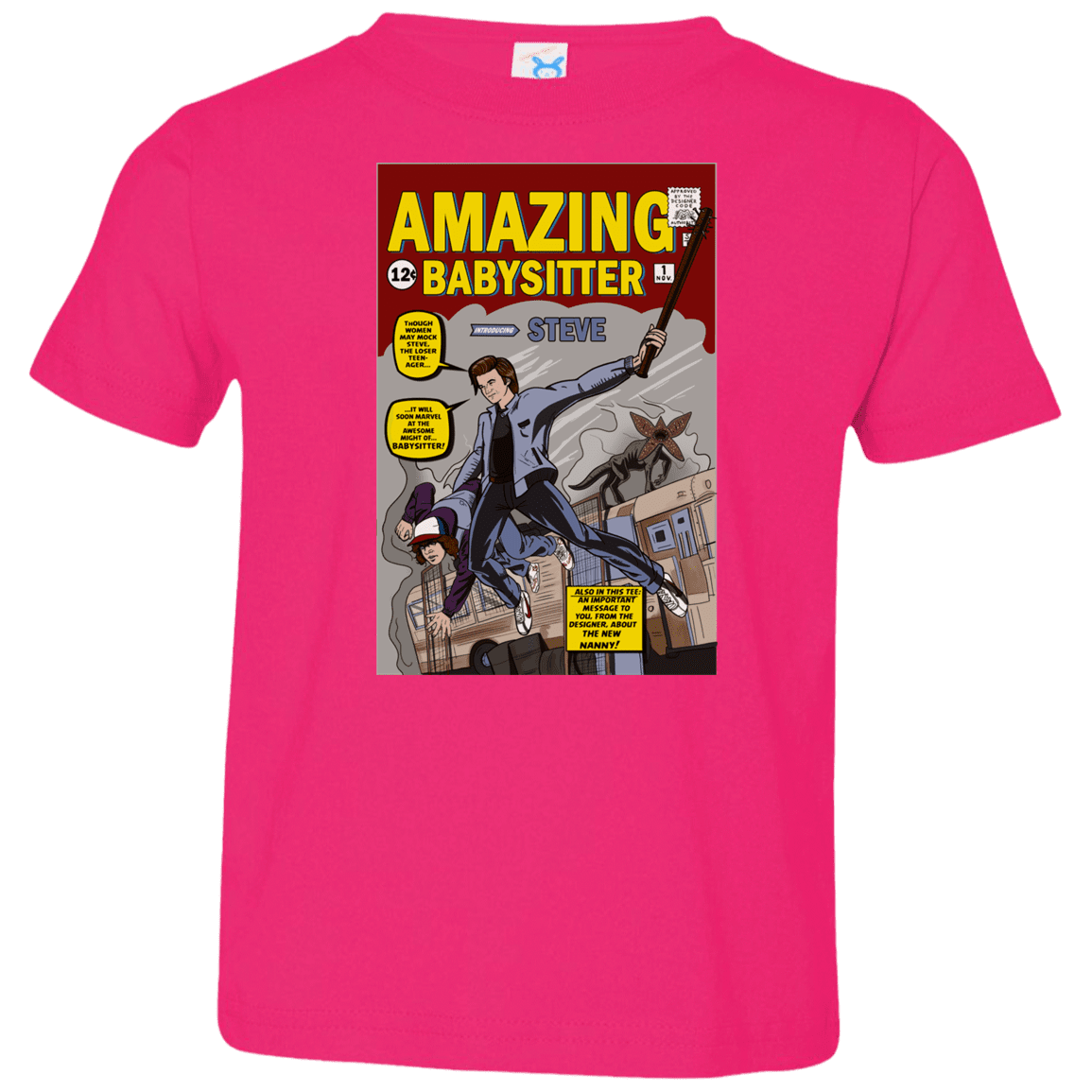 T-Shirts Hot Pink / 2T The Amazing Babysitter Toddler Premium T-Shirt