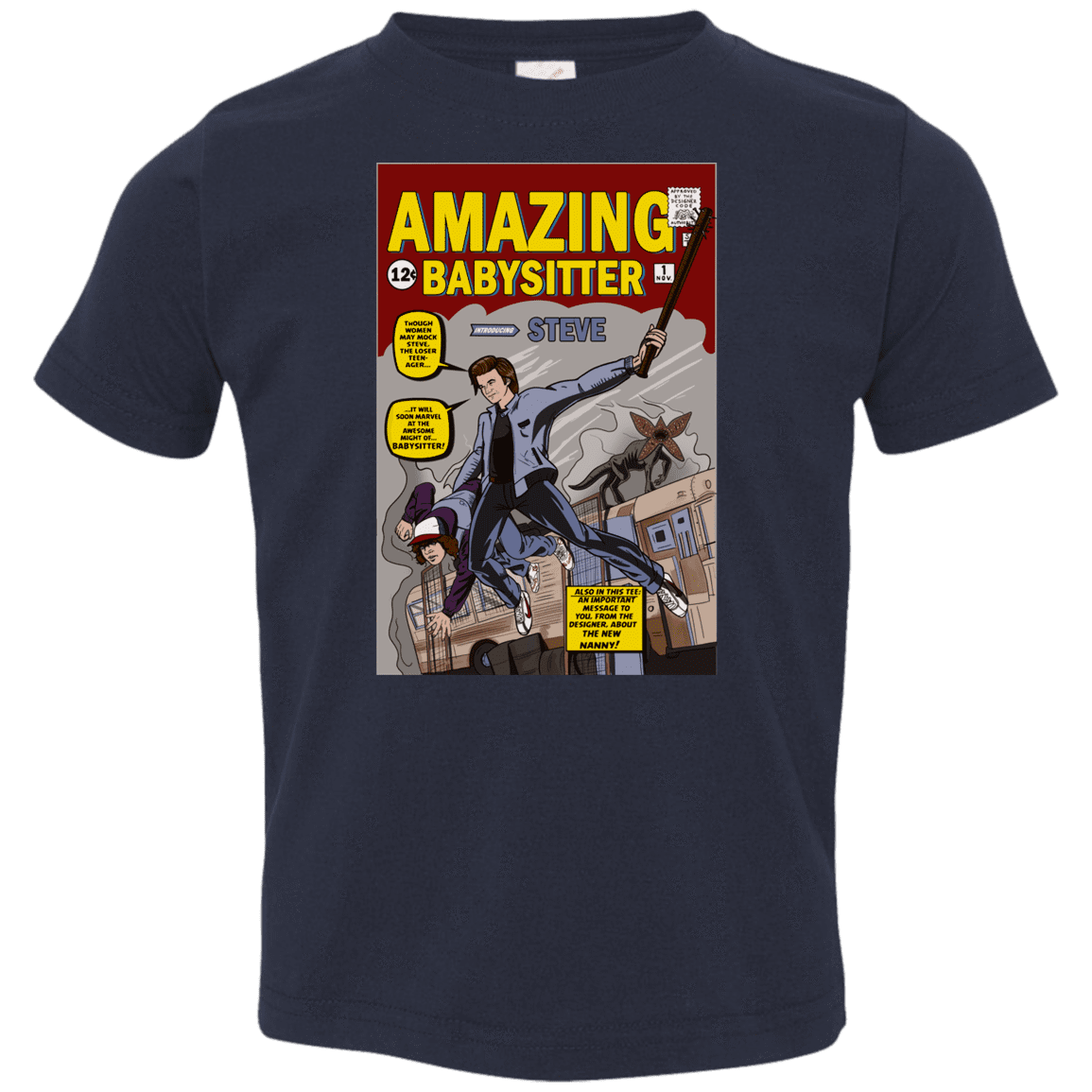 T-Shirts Navy / 2T The Amazing Babysitter Toddler Premium T-Shirt