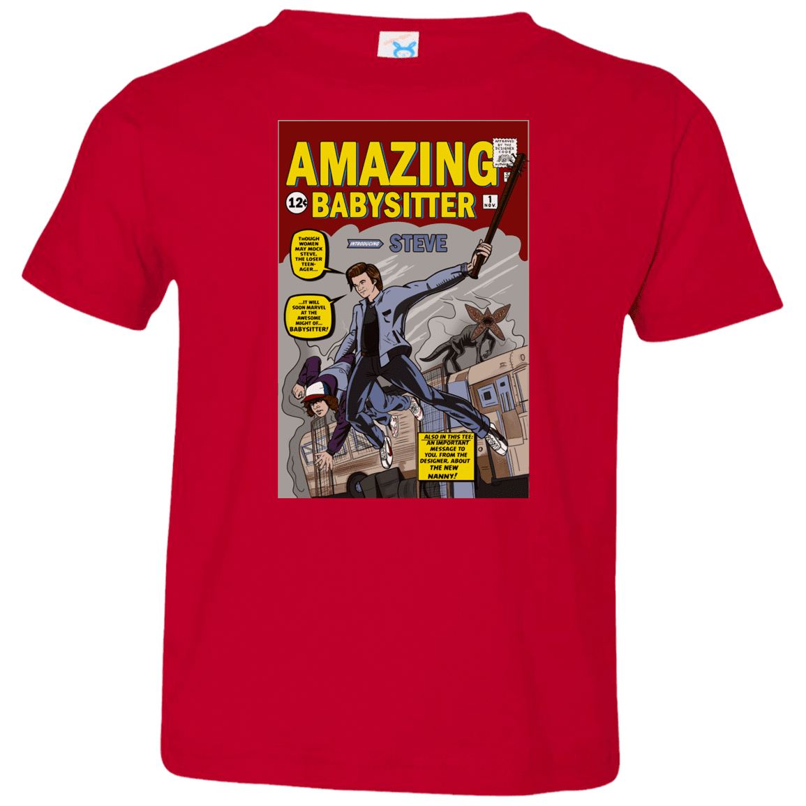 T-Shirts Red / 2T The Amazing Babysitter Toddler Premium T-Shirt