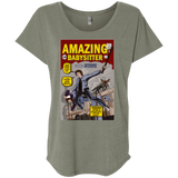 T-Shirts Venetian Grey / X-Small The Amazing Babysitter Triblend Dolman Sleeve