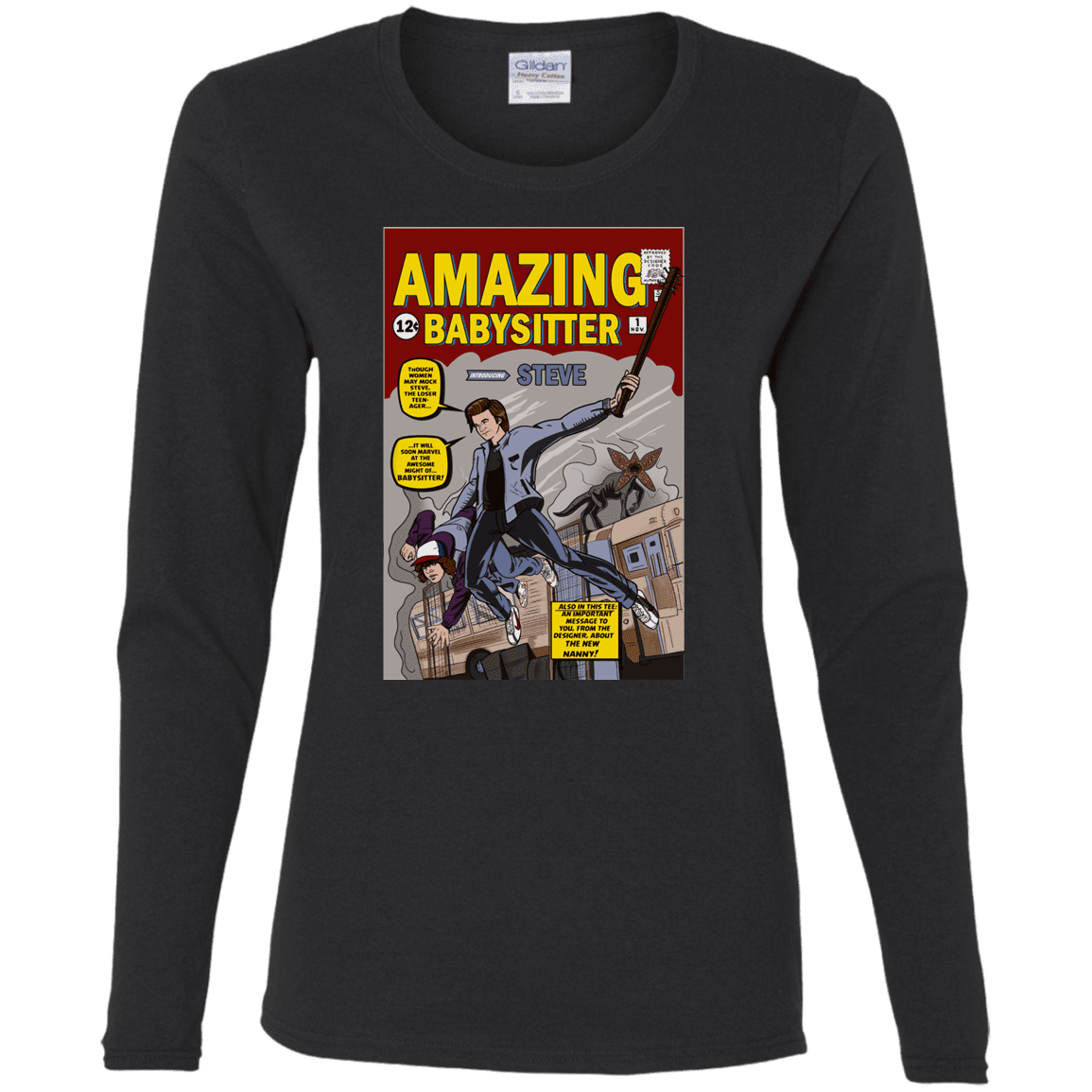 T-Shirts Black / S The Amazing Babysitter Women's Long Sleeve T-Shirt