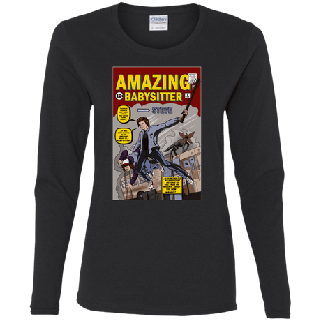 T-Shirts Black / S The Amazing Babysitter Women's Long Sleeve T-Shirt