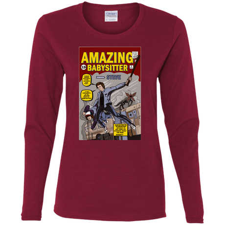 T-Shirts Cardinal / S The Amazing Babysitter Women's Long Sleeve T-Shirt