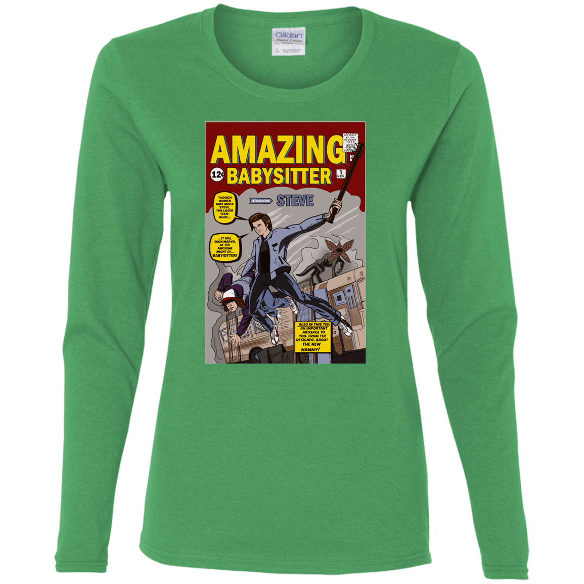 T-Shirts Irish Green / S The Amazing Babysitter Women's Long Sleeve T-Shirt