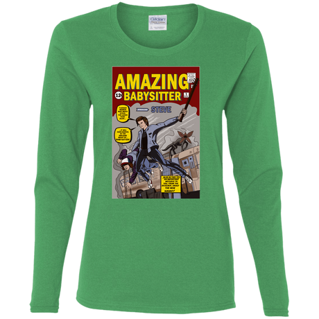 T-Shirts Irish Green / S The Amazing Babysitter Women's Long Sleeve T-Shirt