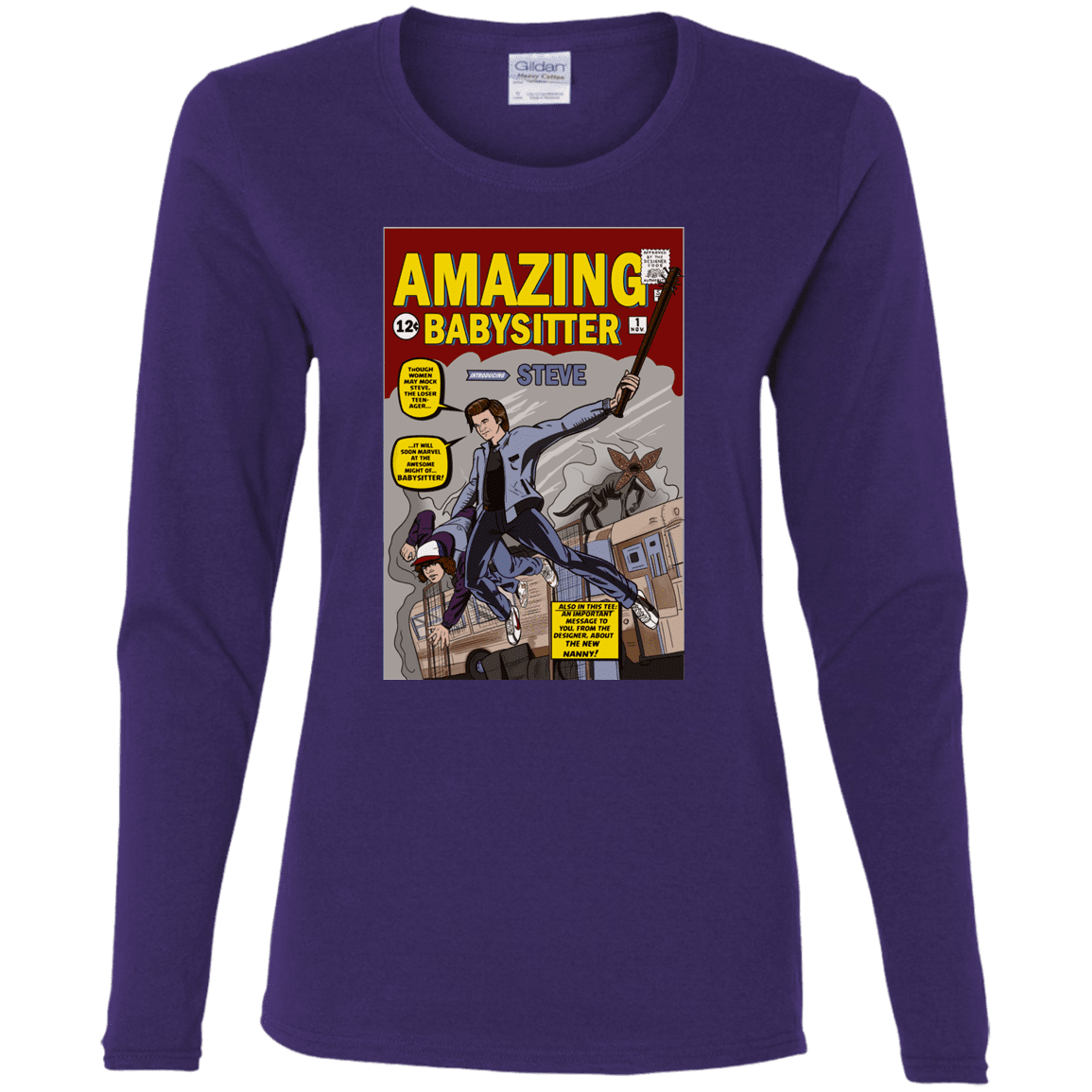 T-Shirts Purple / S The Amazing Babysitter Women's Long Sleeve T-Shirt