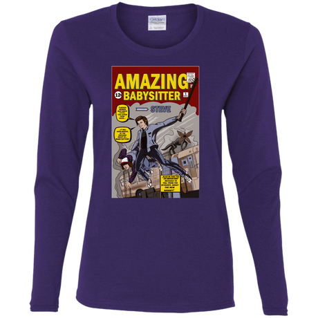 T-Shirts Purple / S The Amazing Babysitter Women's Long Sleeve T-Shirt