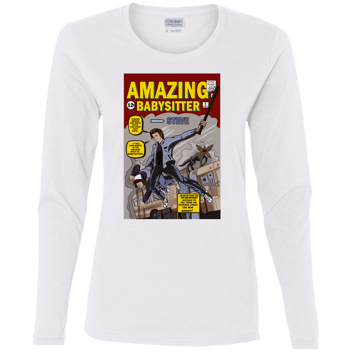 T-Shirts White / S The Amazing Babysitter Women's Long Sleeve T-Shirt