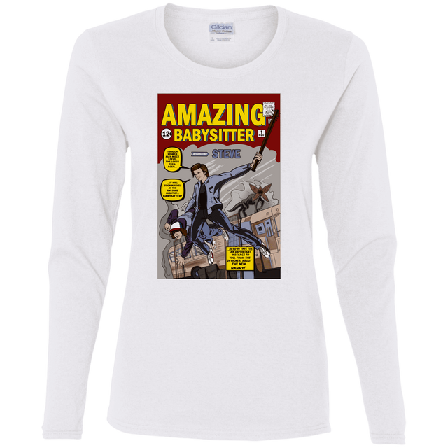 T-Shirts White / S The Amazing Babysitter Women's Long Sleeve T-Shirt