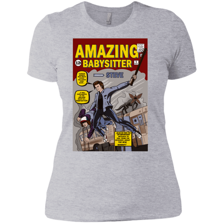 T-Shirts Heather Grey / X-Small The Amazing Babysitter Women's Premium T-Shirt