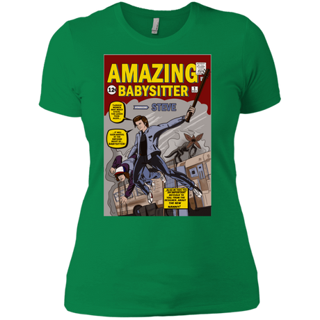 T-Shirts Kelly Green / X-Small The Amazing Babysitter Women's Premium T-Shirt
