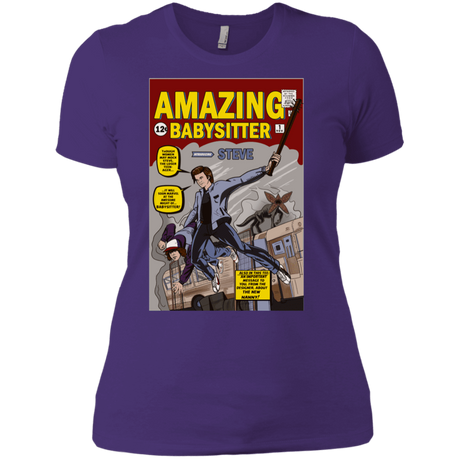 T-Shirts Purple Rush/ / X-Small The Amazing Babysitter Women's Premium T-Shirt