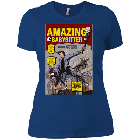 T-Shirts Royal / X-Small The Amazing Babysitter Women's Premium T-Shirt