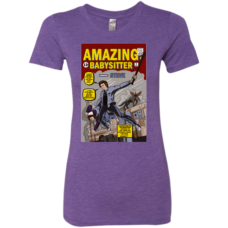 T-Shirts Purple Rush / S The Amazing Babysitter Women's Triblend T-Shirt
