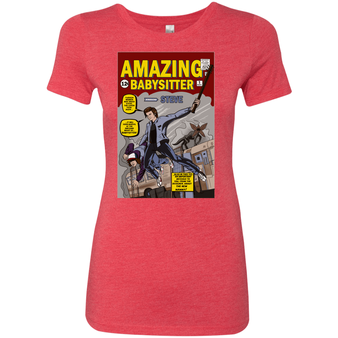 T-Shirts Vintage Red / S The Amazing Babysitter Women's Triblend T-Shirt