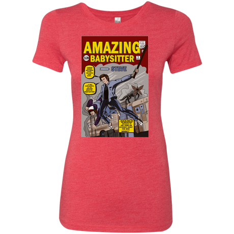 T-Shirts Vintage Red / S The Amazing Babysitter Women's Triblend T-Shirt