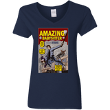 T-Shirts Navy / S The Amazing Babysitter Women's V-Neck T-Shirt